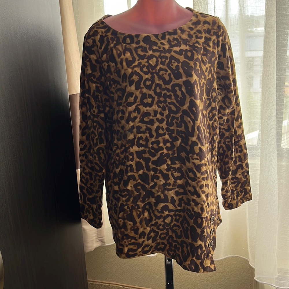 Susan Graver Weekend Leopard Sweater